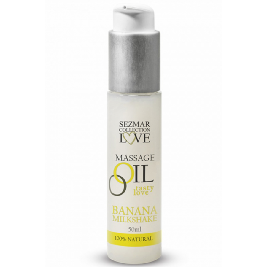 Huile de massage comestible milkshake banane 50ml - SEZ001 Huile de massage comestible milkshake banane 50ml - SEZ001