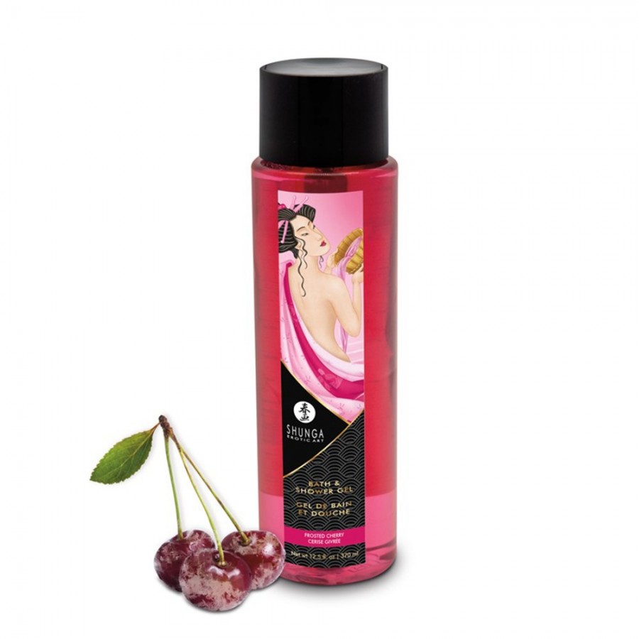Gel de bain et douche cerise givrée Shunga 370 ml - CC5207 Gel de bain et douche cerise givrée Shunga 370 ml - CC5207