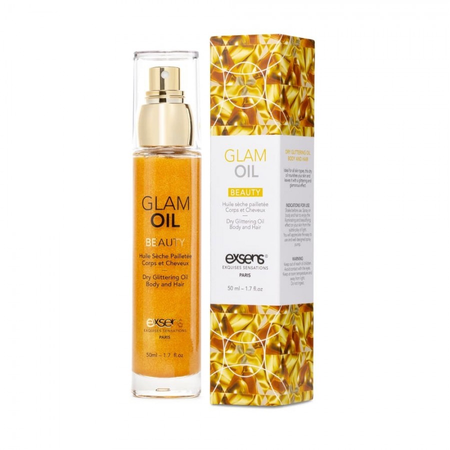 Huile sèche pailletée corps et cheveux 50ml - CC805009 Huile sèche pailletée corps et cheveux 50ml - CC805009