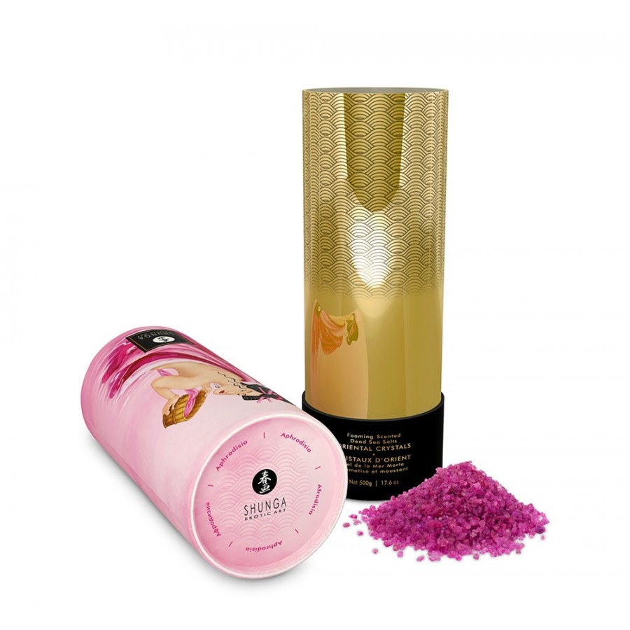 Sel de la mer morte aromatisé et moussant Aphrodisia  500 gr Shunga - CC7508