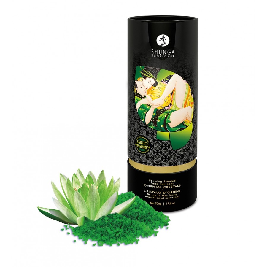 Sel de la mer morte aromatisé et moussant Fleur de Lotus 500 gr Shunga - CC7119 Sel de la mer morte aromatisé et moussant Fleur de Lotus 500 gr Shunga - CC7119
