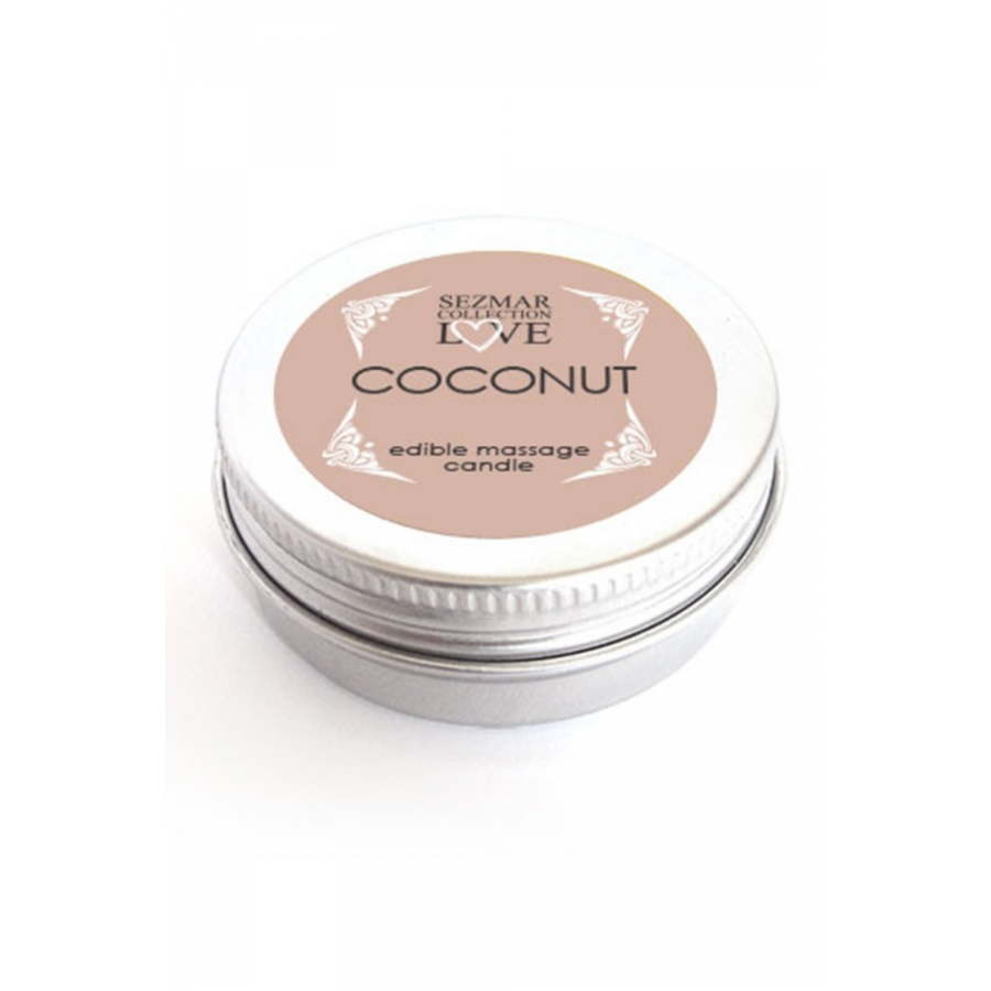 Mini Bougie de massage Noix de coco 30ml 100% naturelle - SEZ077