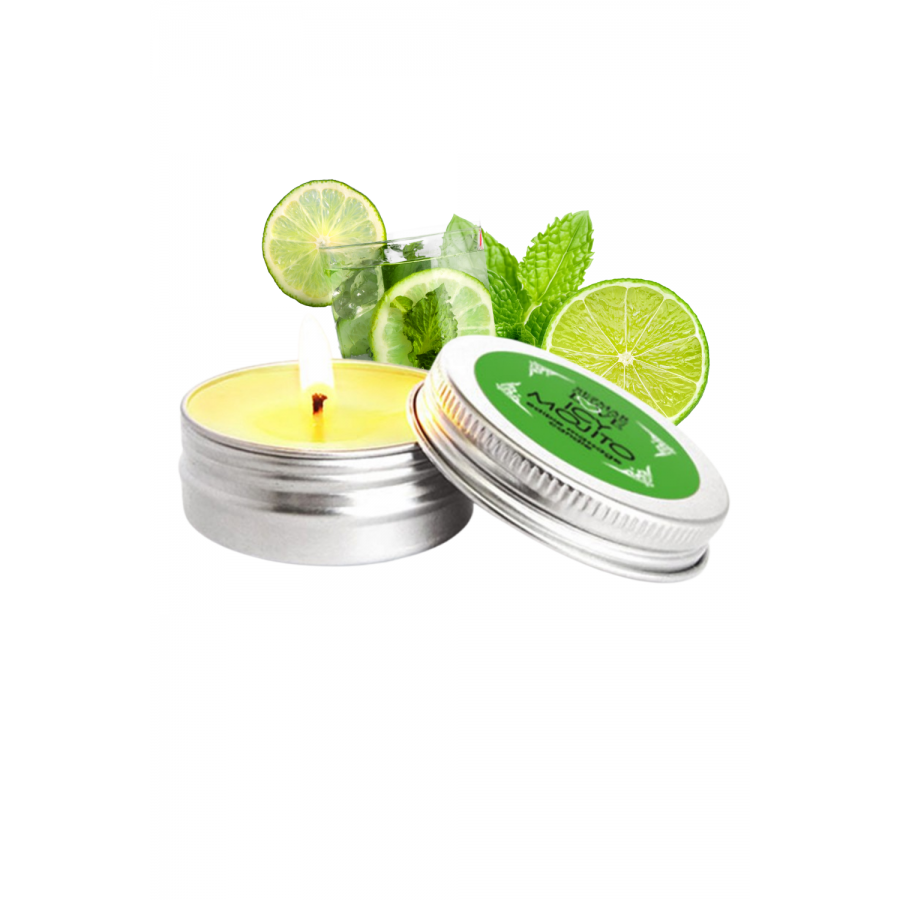 Mini Bougie de massage mojito 30ml 100% naturelle - SEZ074 Mini Bougie de massage mojito 30ml 100% naturelle - SEZ074