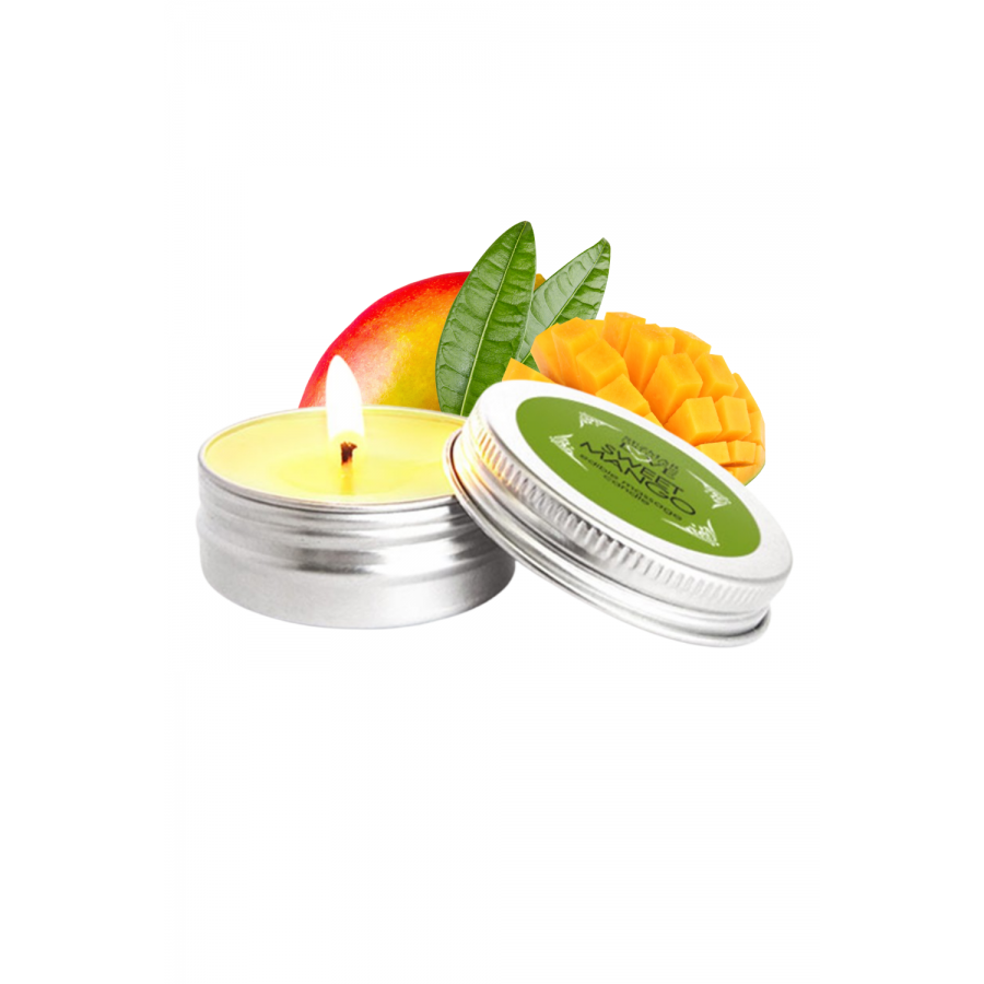 Mini Bougie de massage Mangue 30ml 100% naturelle - SEZ069 Mini Bougie de massage Mangue 30ml 100% naturelle - SEZ069