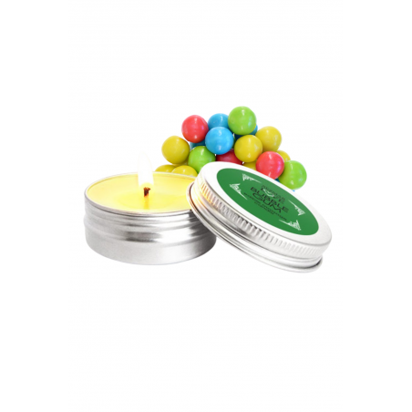 Mini Bougie de massage Bubble Gum 30ml 100% naturelle  - SEZ0066