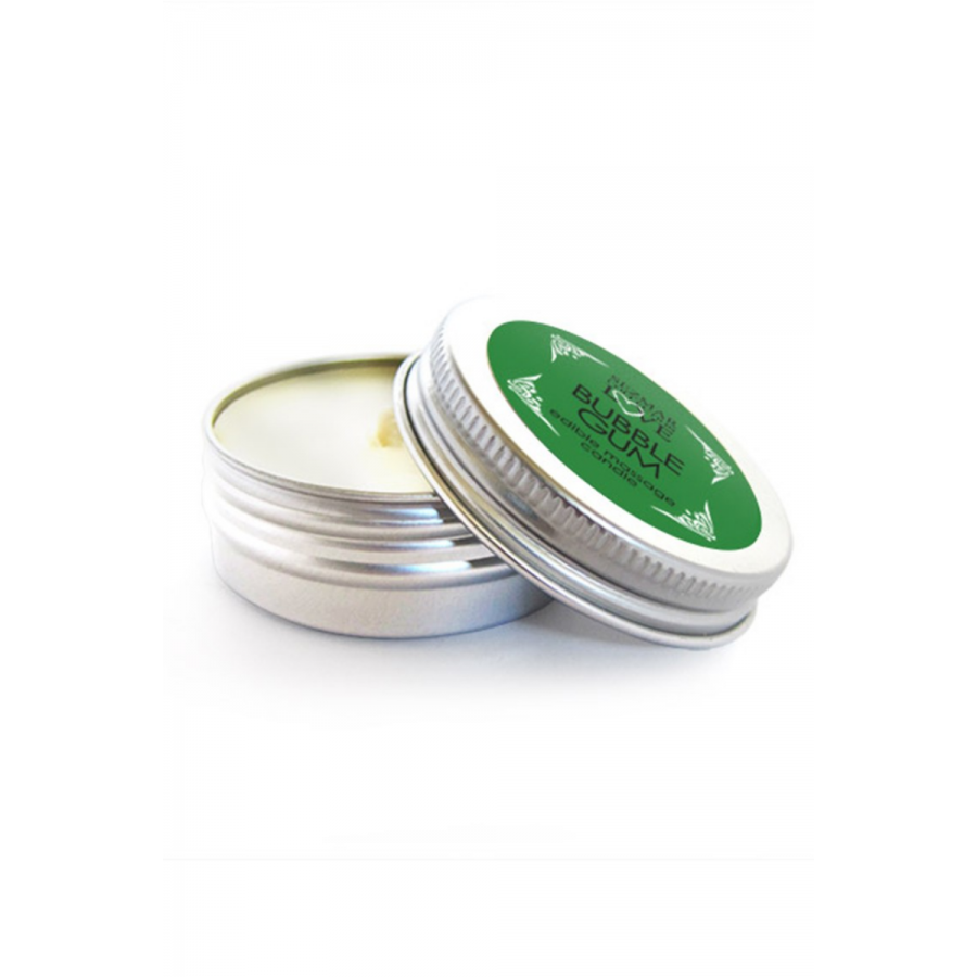 Mini Bougie de massage Bubble Gum 30ml 100% naturelle  - SEZ0066