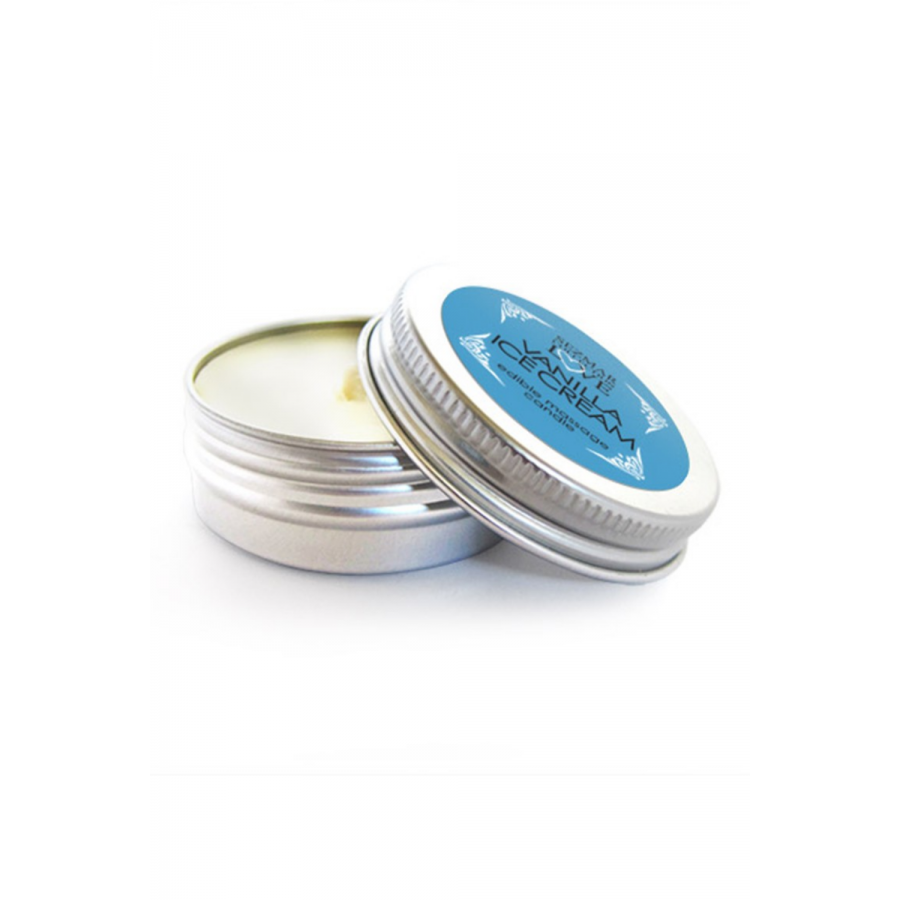 Mini Bougie de massage glace vanille 30ml 100% naturelle - SEZ070