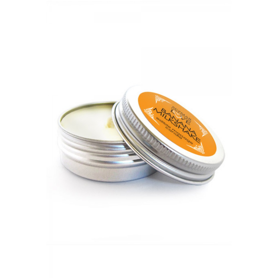Mini Bougie de massage milshake banane 30ml 100% naturelle - SEZ073