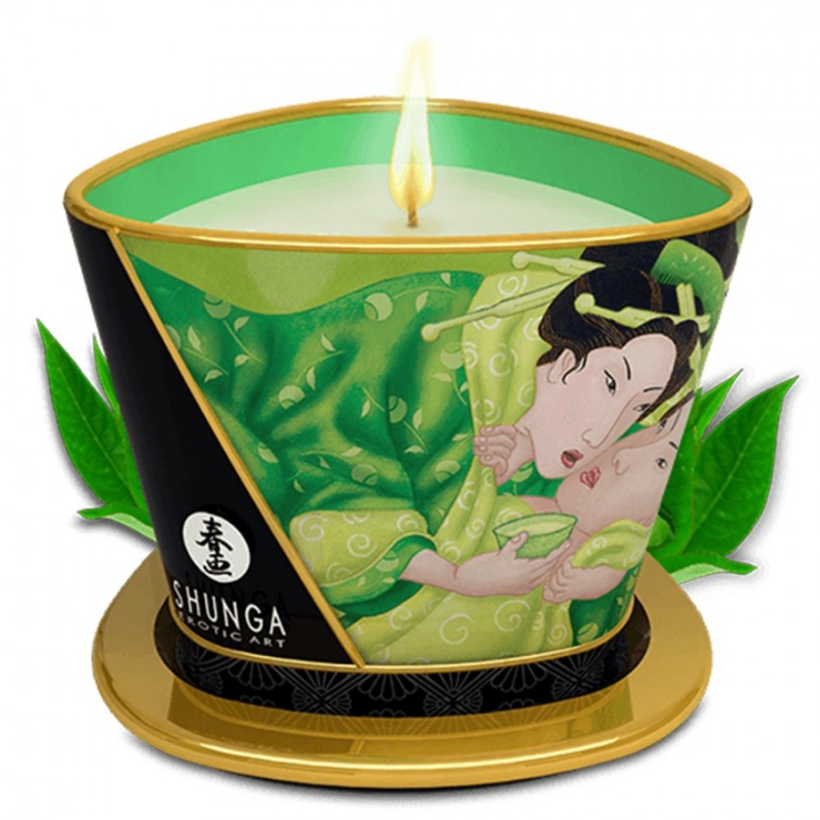 Bougie de massage thé vert 170ml - CC824511 Bougie de massage thé vert 170ml - CC824511