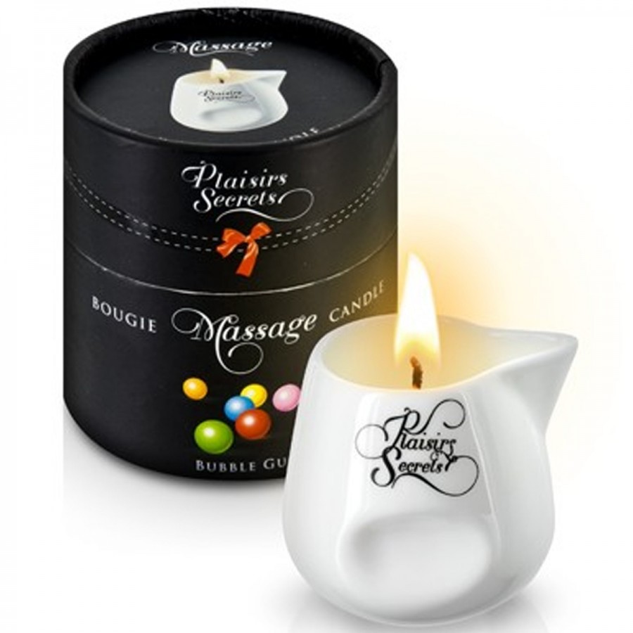 Bougie de massage bubble gum 80ml - CC826015 Bougie de massage bubble gum 80ml - CC826015