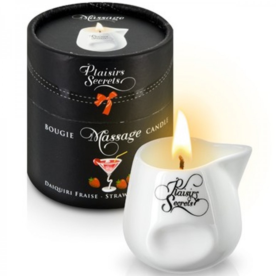 Bougie de massage daïkiri fraise 80ml - CC826036 Bougie de massage daïkiri fraise 80ml - CC826036