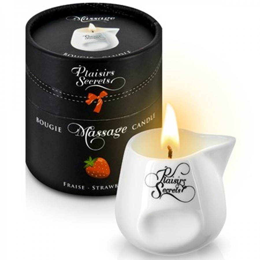 Bougie de massage fraise 80ml - CC826016 Bougie de massage fraise 80ml - CC826016
