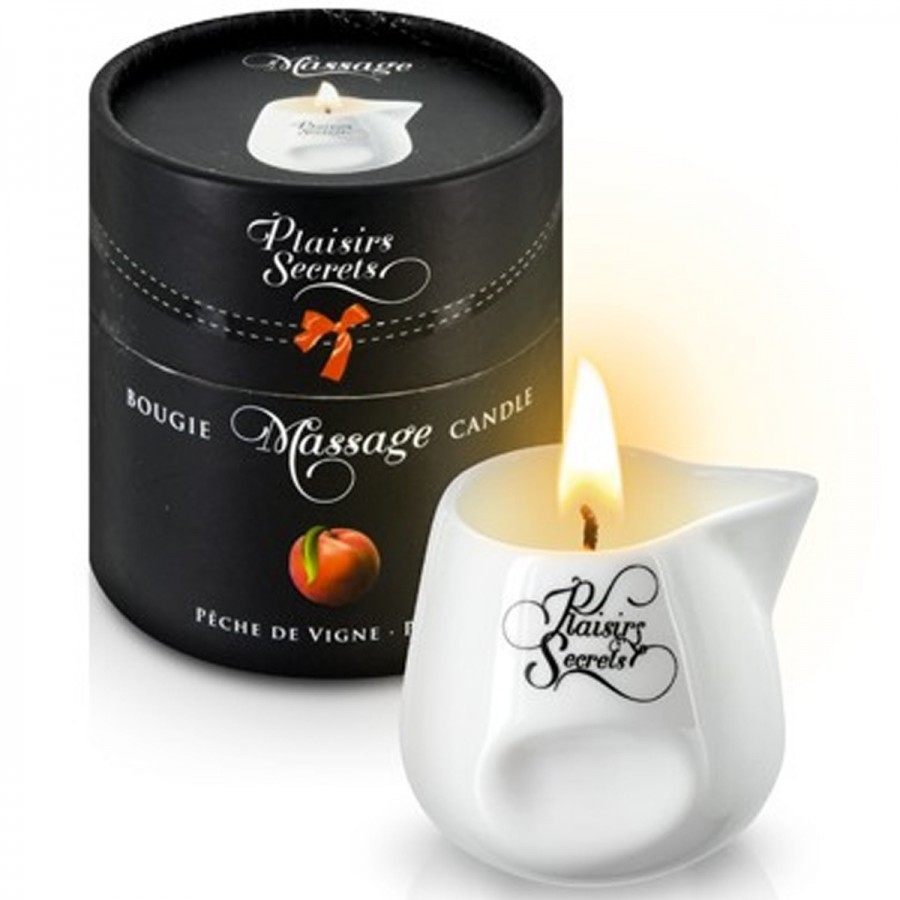 Bougie de massage pêche 80ml - CC826019 Bougie de massage pêche 80ml - CC826019