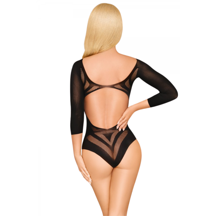 Body fantaisie manche trois quart noir Under my spell - PH0115BLK