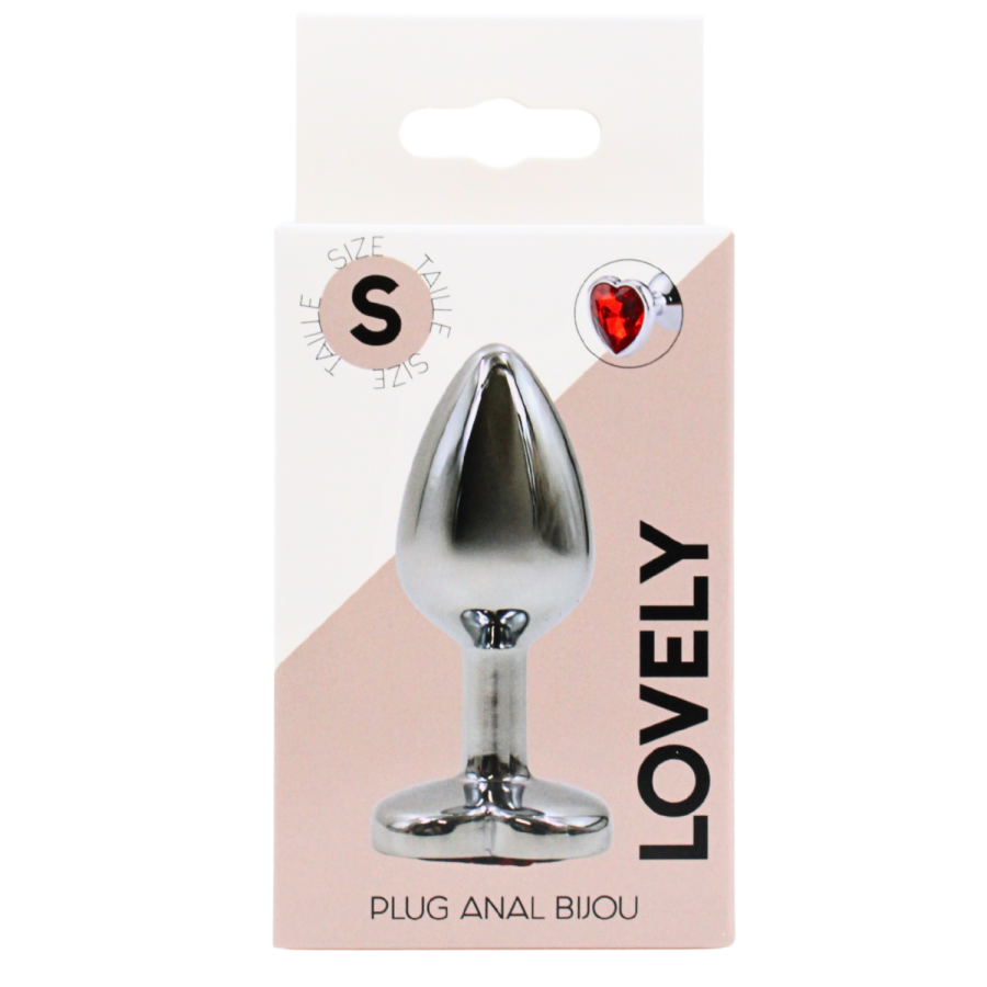 Plug bijou coeur en aluminium bijou rouge Small - RY-013RED Plug bijou coeur en aluminium bijou rouge Small - RY-013RED