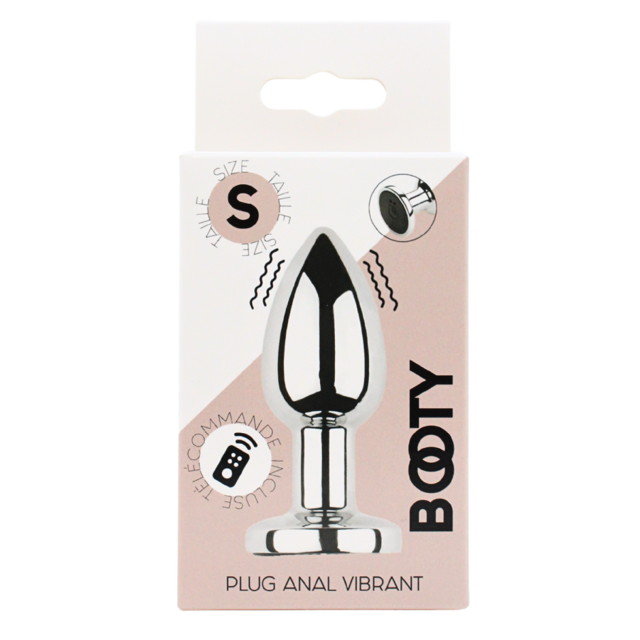 Plug vibrant acier inoxydable anal taille S avec télécommande, USB - RY-207-S