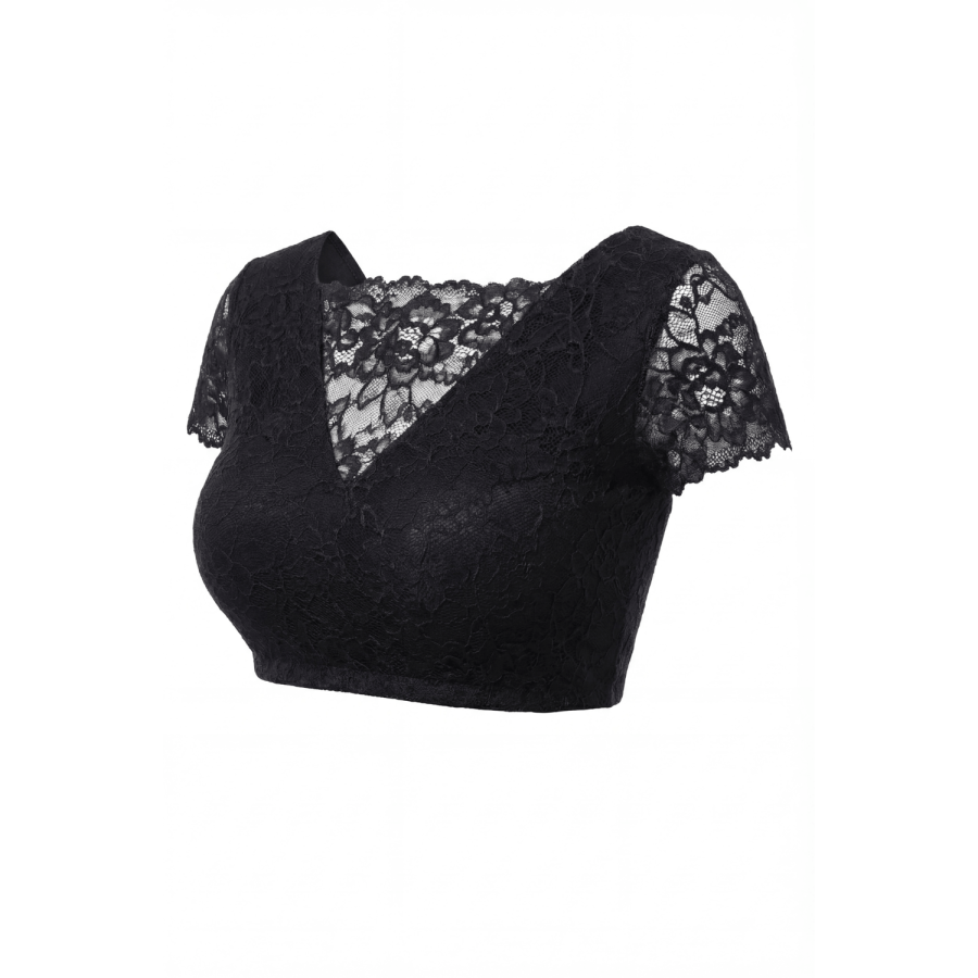 Top court noir bi matière réversible - LTK2-BLK