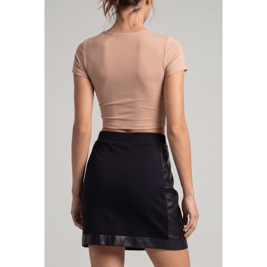 Jupe courte noire Mia - LSL2-SBLK