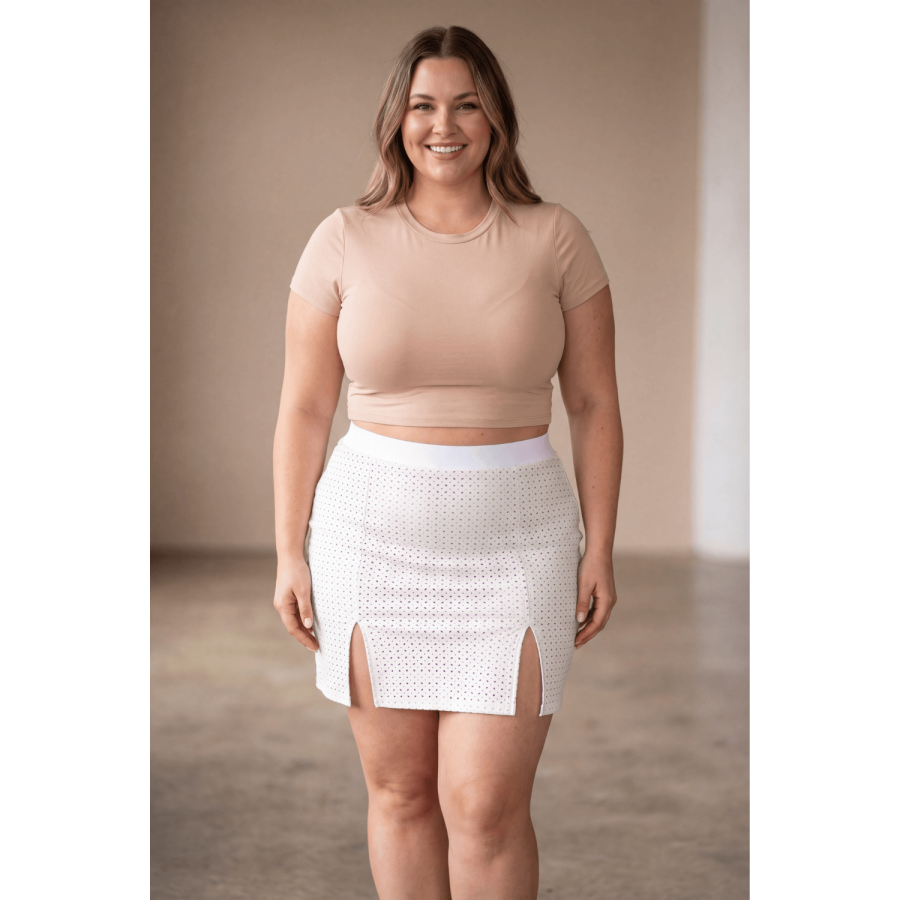 Jupe longue blanche Natacha - LSL3-LWHT