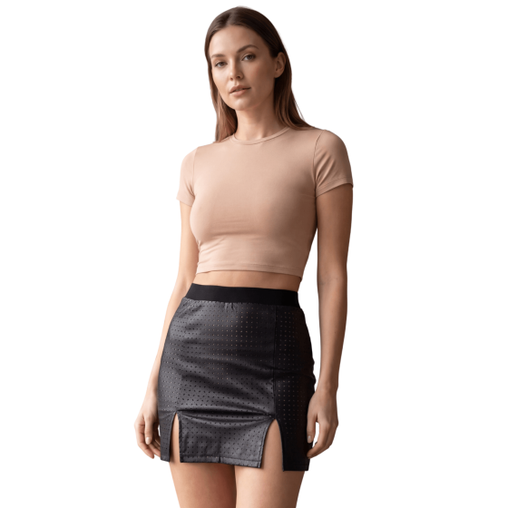 Jupe courte noir Stella - LSL3-SBLK