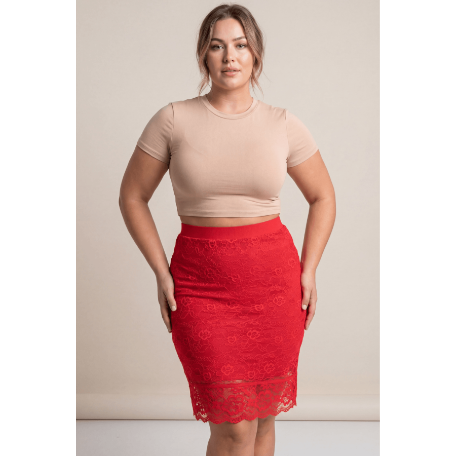 Jupe longue rouge Catalina - LSK2-LRED