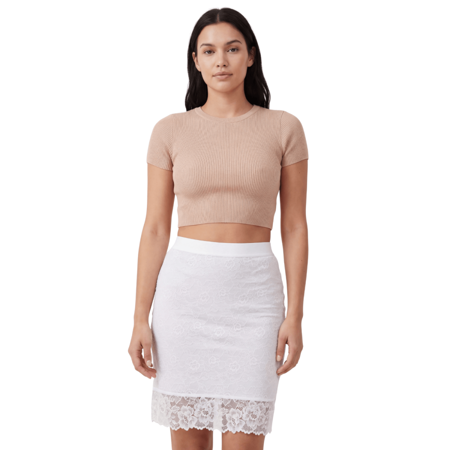 Jupe longue blanche Catalina - LSK2-LWHT