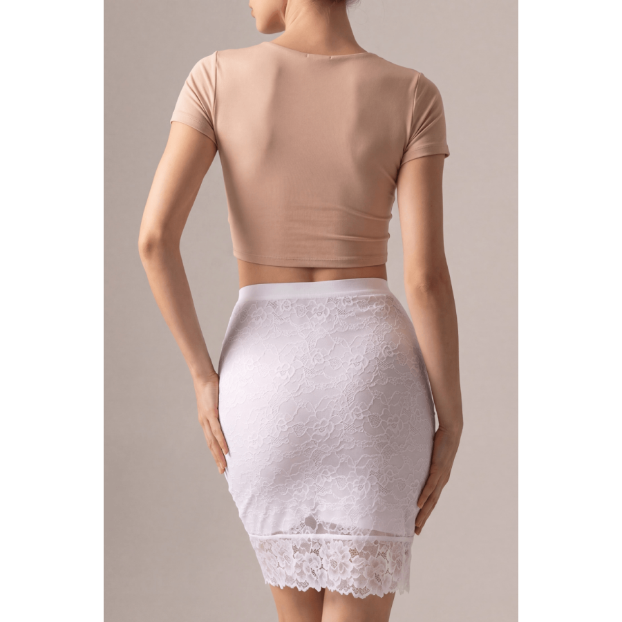 Jupe longue blanche Catalina - LSK2-LWHT