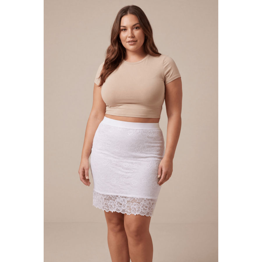 Jupe longue blanche Catalina - LSK2-LWHT