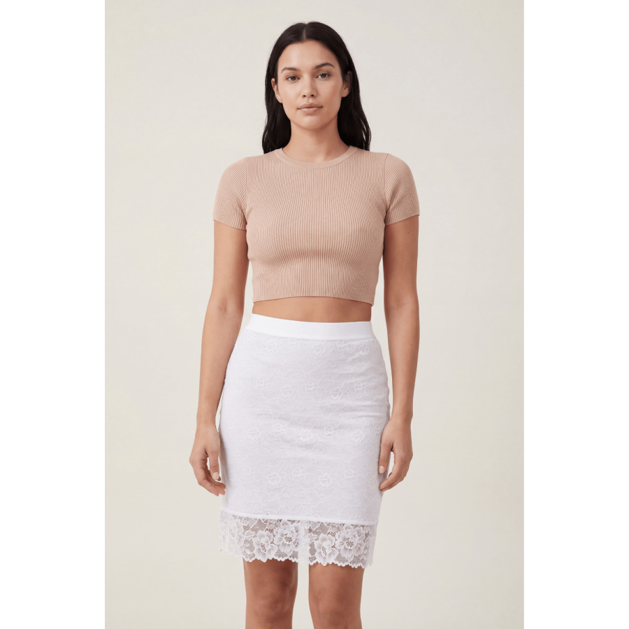 Jupe longue blanche Catalina - LSK2-LWHT