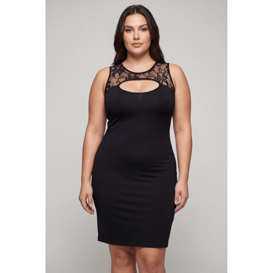 Robe noire Lora - LDC03BLK