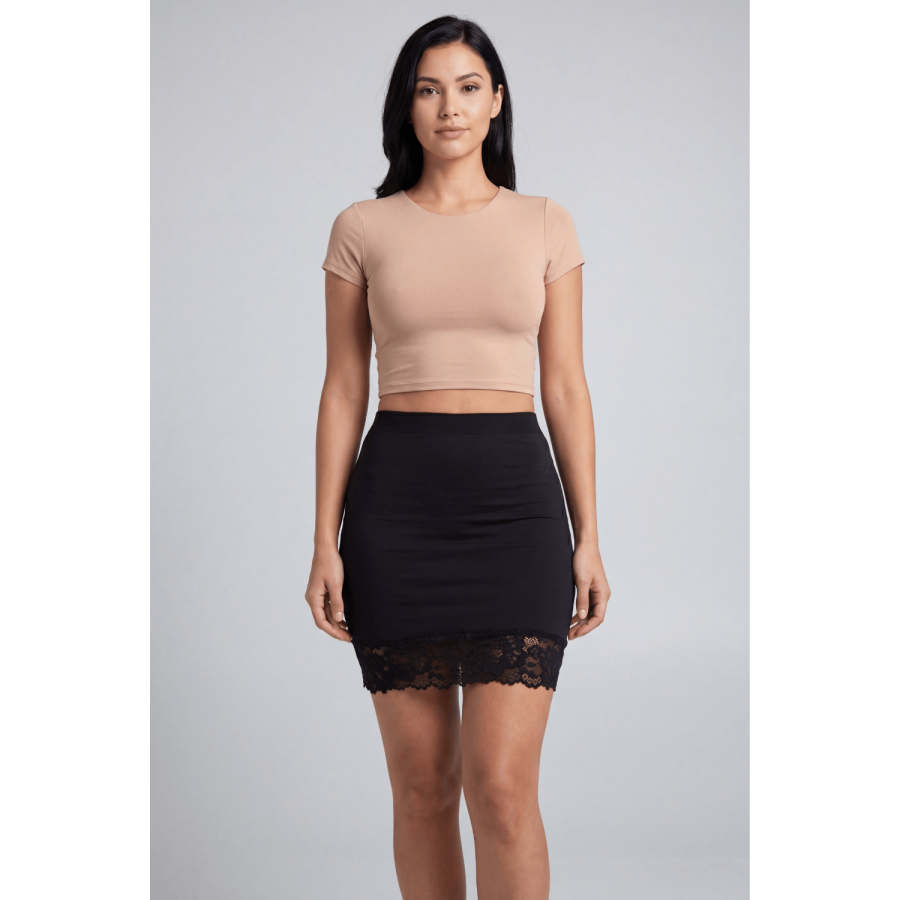 Jupe courte noire Marina - LSK1-SBLK