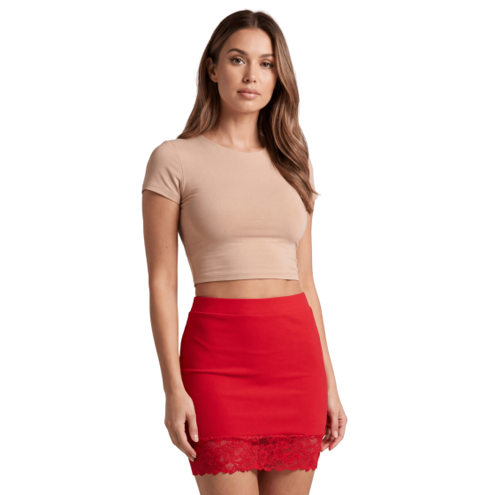 Jupe courte rouge Marina - LSK1-SRED