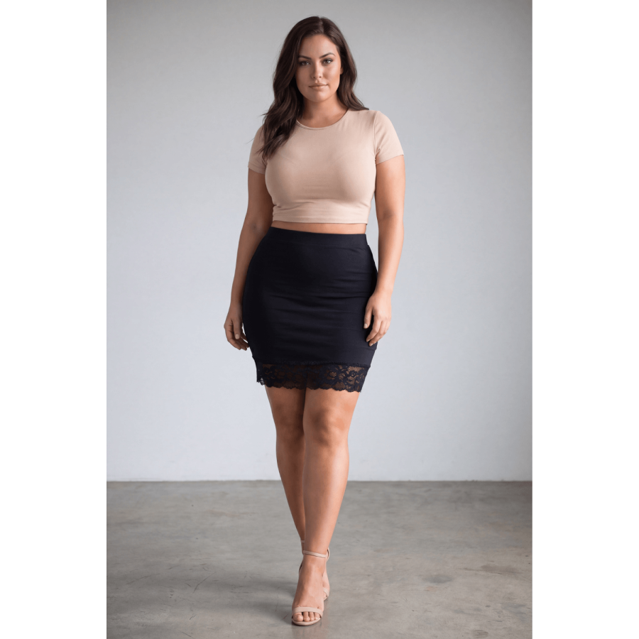 Jupe longue noire Maria - LSK1-LBLK