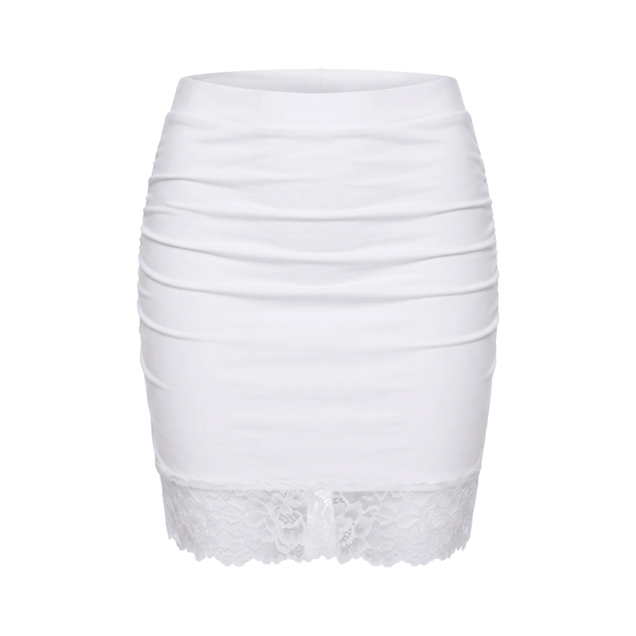 Jupe longue blanche Maria - LSK1-LWHT