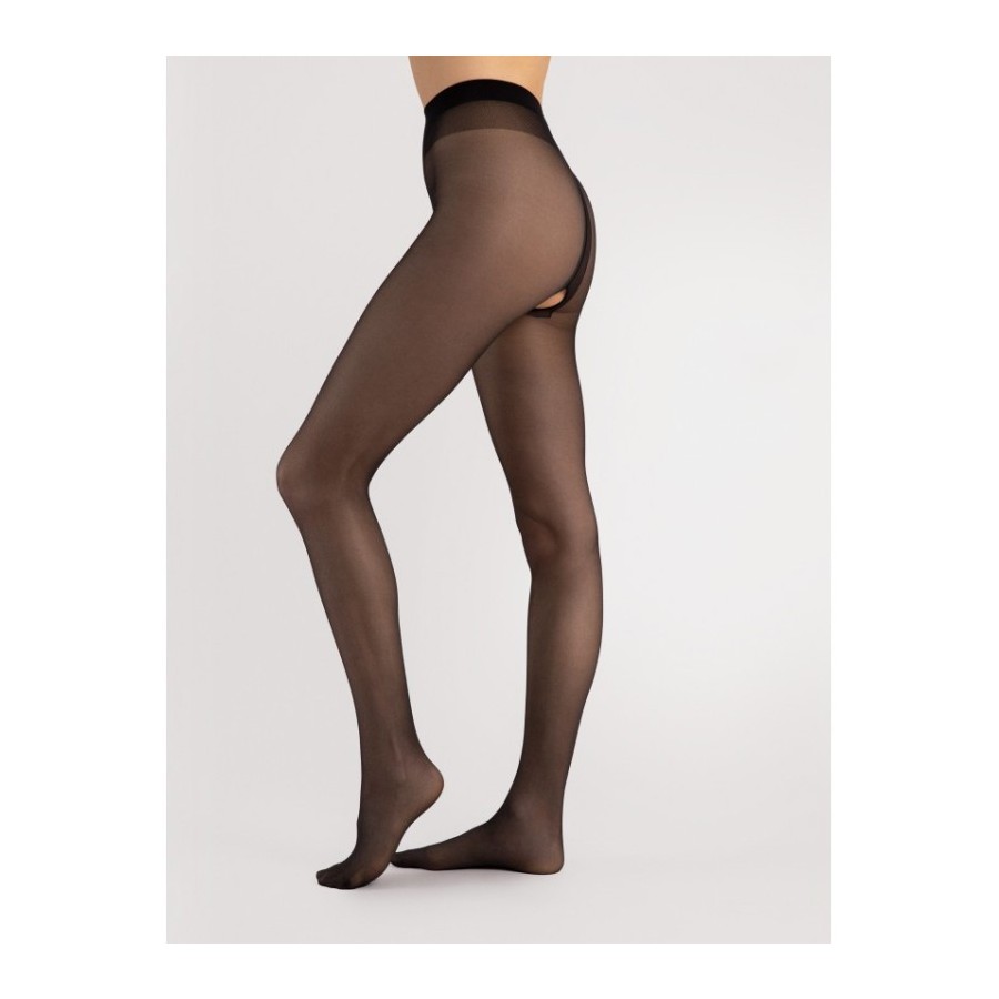 Ouvert Collants 20 DEN - Noir