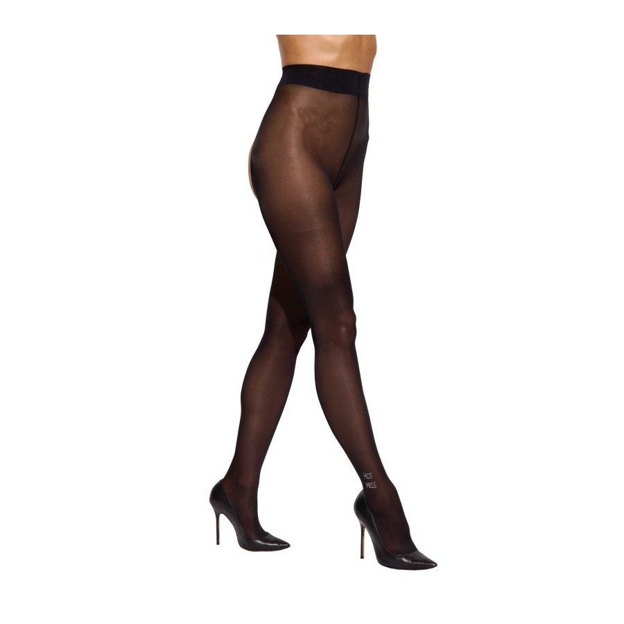 Norless MESS Collants ouverts noir