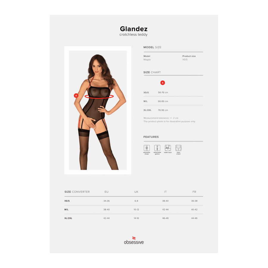 Glandez body ouvert - Noir