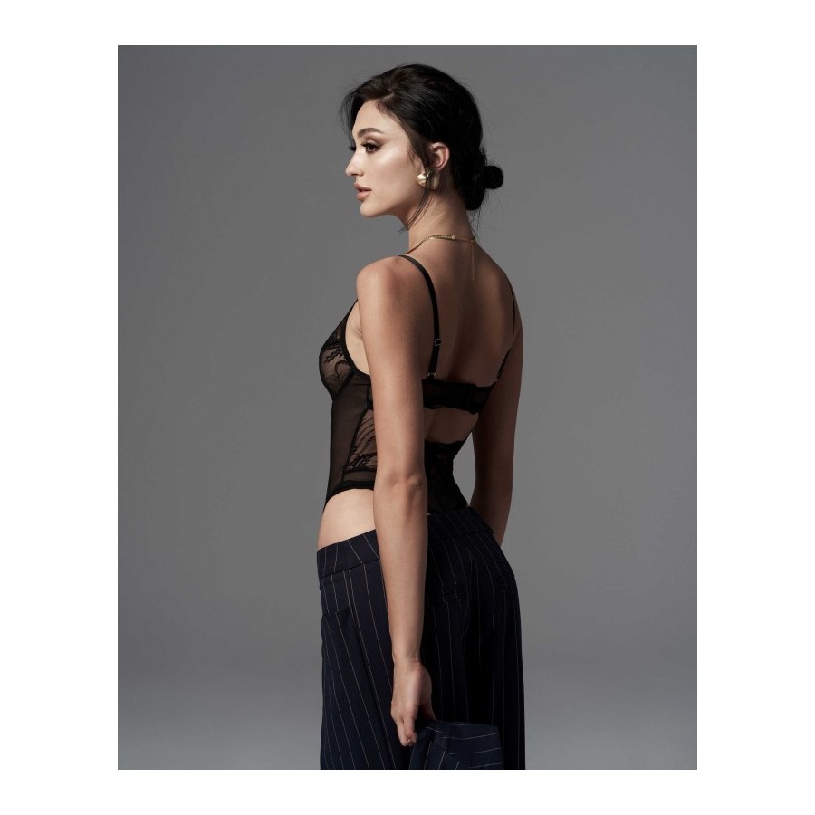 Perisia body ouvert - Noir