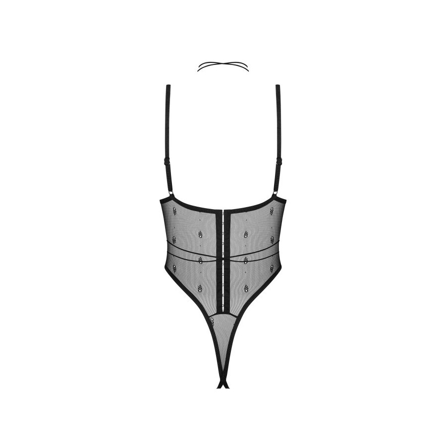 Anniverse special body ouvert et harnais - Noirs