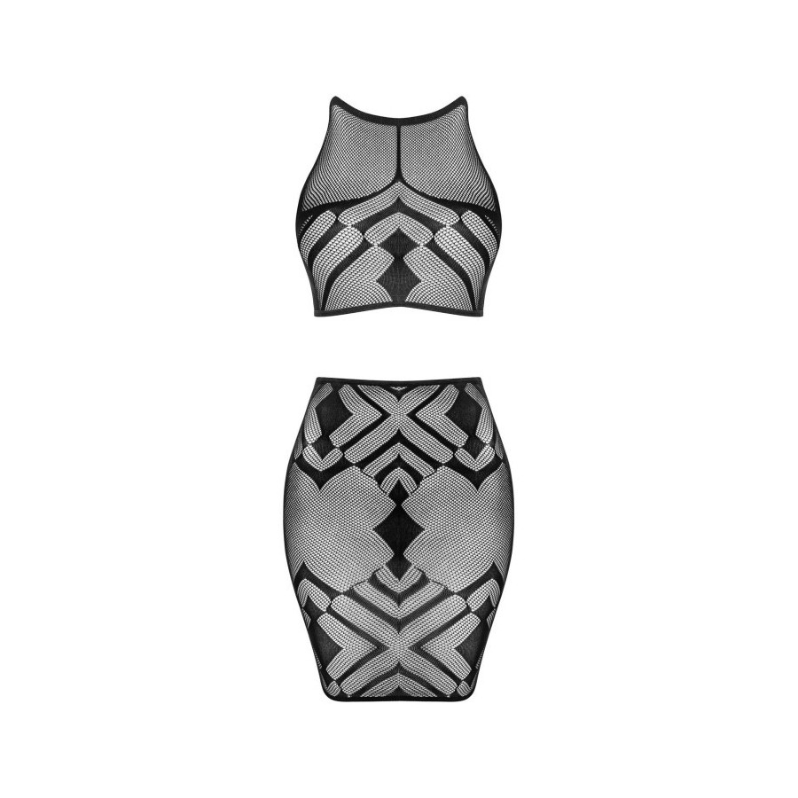 K101 top et jupe - Noire