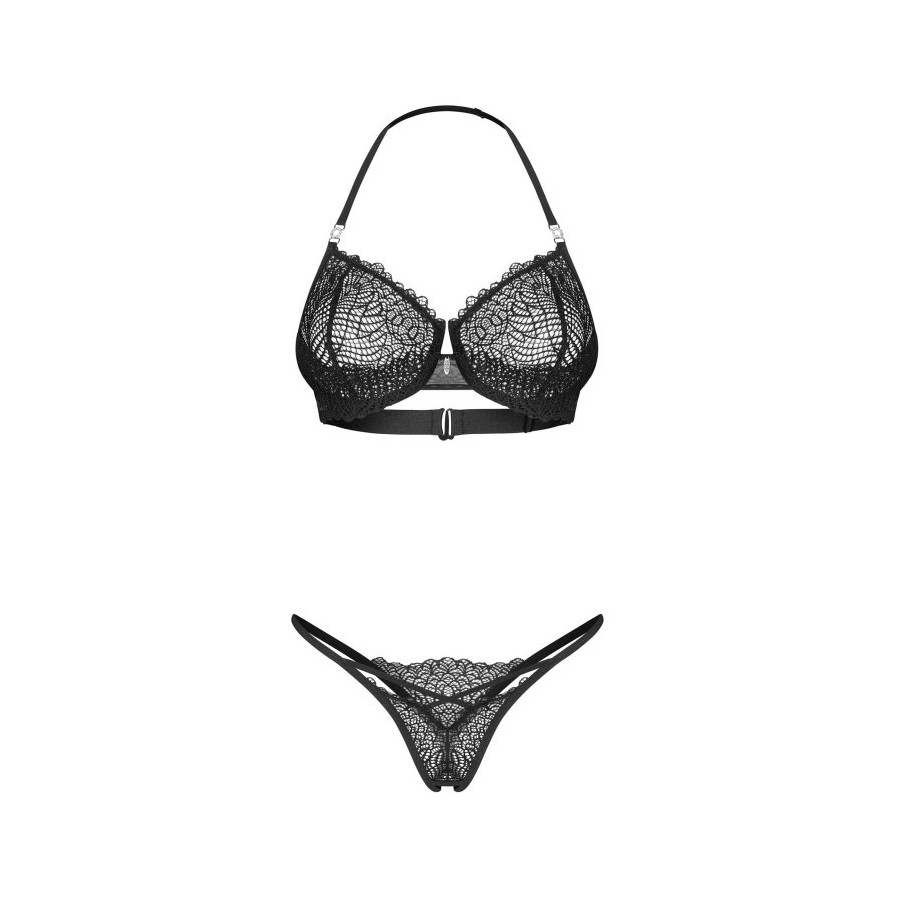 Iliosa ensemble 2 pièces ouvert - Noir