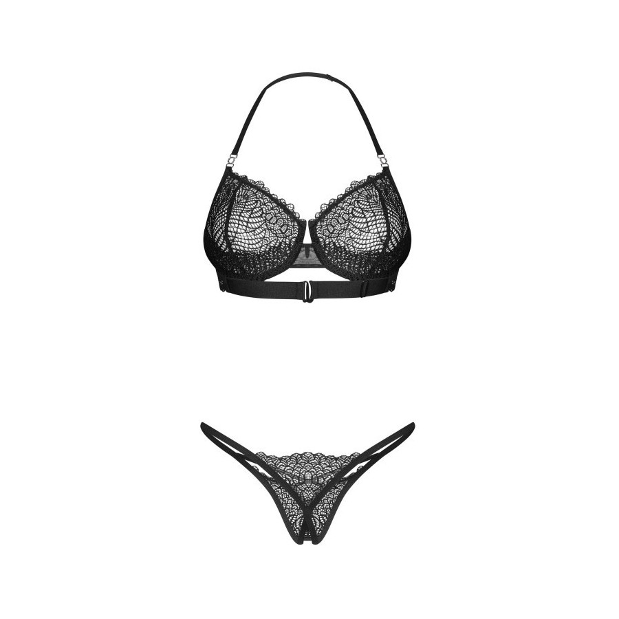 Iliosa ensemble 2 pièces ouvert - Noir